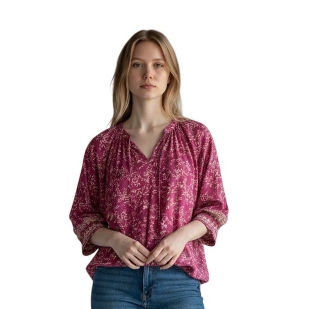 Natalie Martin Silk‎ Blouse Size Medium